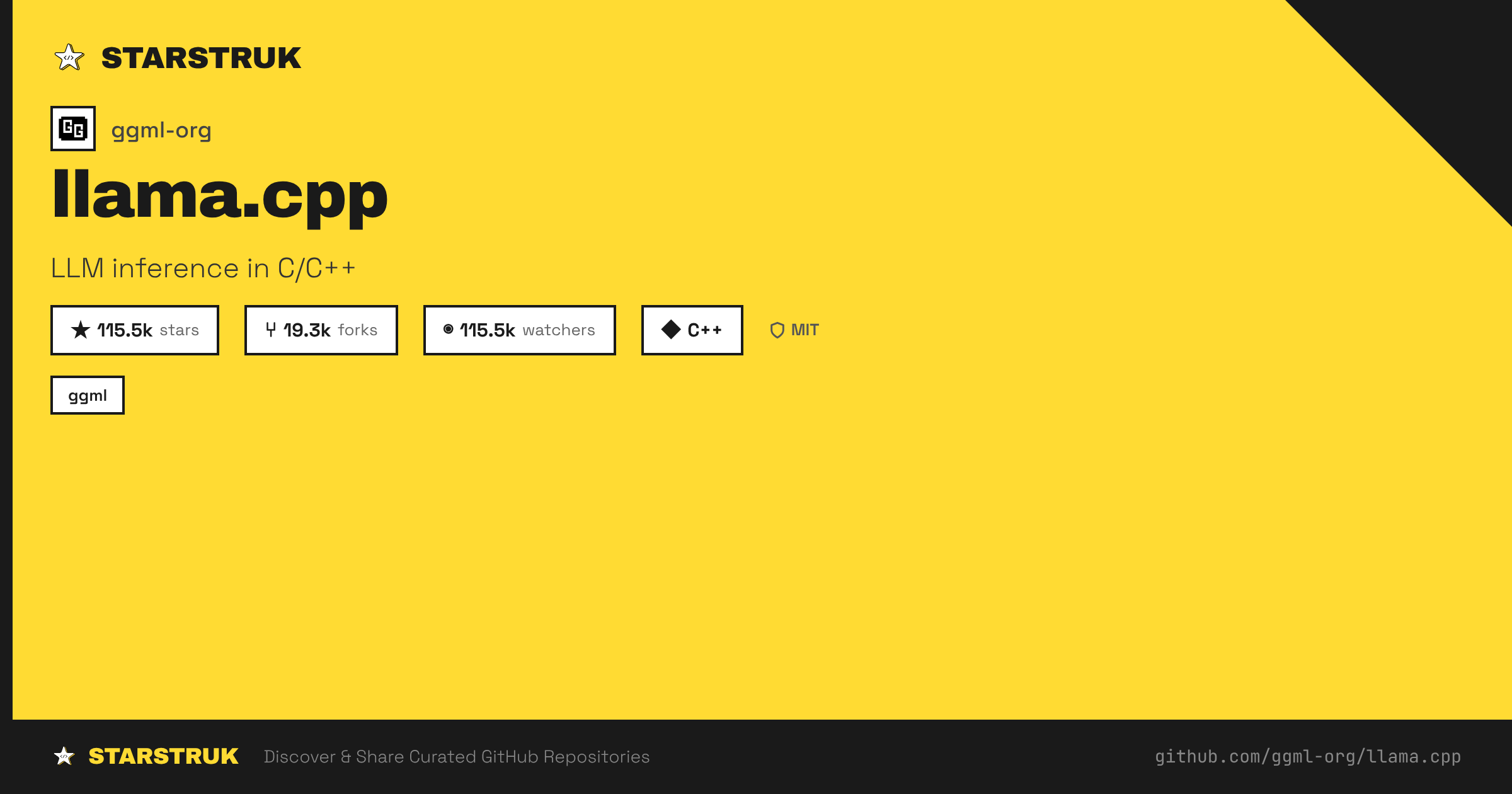 llama.cpp by ggml-org | Starstruk