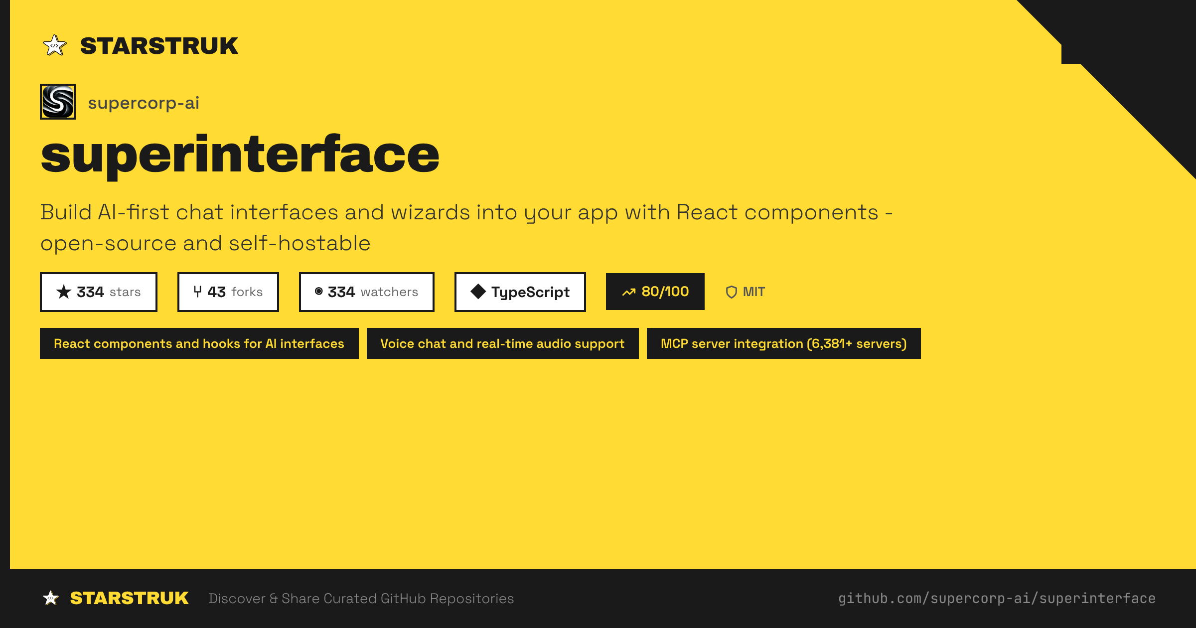 superinterface by supercorp-ai | Starstruk